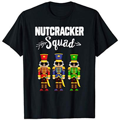 Schiaccianoci Squad Divertente Natale Schiaccianoci Natale Maglietta