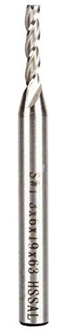 Fresas para metal, fresa para aluminio, fresa 3mm, fresas carburo de recta 3mm para acero metal madera plásticos (3mm)