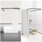 Misounda Duschvorhangstangen U Form Ohne Bohren Duschstange Ecke Badewanne Edelstahl Teleskopstange (70-100)*90*(70-100) cm mit 24 Stück Duschringe,für Garderobe Badezimmer Umkleidekabine- Schwarz