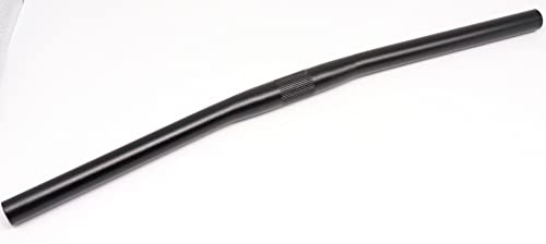 Alu Fahrrad Lenker Flat Bar Handlebar für Mountainbike Eingangrad/Fixie Singlespeed Faltrad Kinder Fahrrad 540-560mm 5° Schwarz Silber (Schwarz, 540)