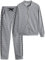 amropi Trainingsanzug-Set für Damen Sweatsuits Hoodie-Sweatshirt und Jogginghose, Grau, kariert, XXX-Large
