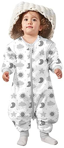 Lictin Gigoteuse Hiver Bébé 2.0 Tog - Manche Longue, pour Bebe Fille Garcon, en Coton, Turbulette pour Les Enfants de 85 à 105 cm