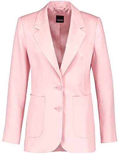 Taifun 130012-11060 Blazer Manica Lunga, Polvere di Rosa, 46 Donna
