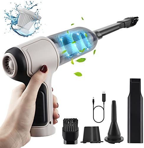 Zabatoco Aspirapolvere Portatile Senza Fili, Mini Aspirapolvere 2000mah / 9000pa Con Filtro Lavabile, Aspirapolvere Portatile Senza Sacco Per Auto, Soppressione Del Rumore Per La Casa E Le Auto