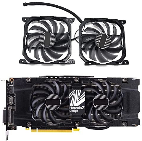 DOTODO 2 x CF-12915S P104-100 GPU Grafikkarten-Kühler Ersatz für Inno3D GTX 1070 1080 / GTX 1070 ti/GTX 1070 ti Grafikkarten-Kühler