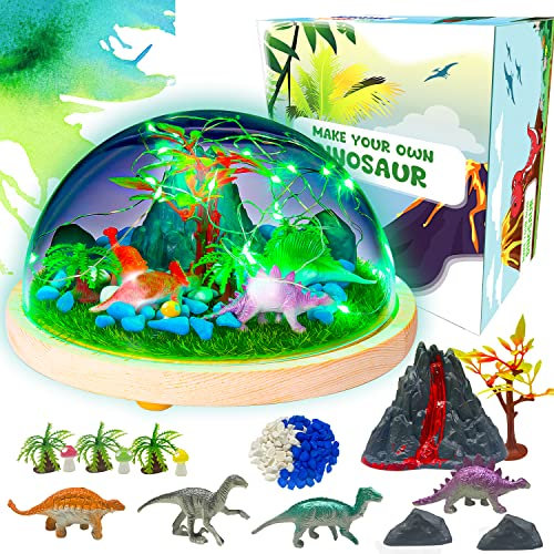 Dwfit DIY magisches Dinosaurier Nachtlicht, DIY-Dinosaurier Spielzeug für Kinder, DIY Laternen für Kinder, Dinosaurier Nachtlicht für Kinder, Geschenke für Jungen Mädchen