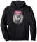 Lustiges Löwengesicht mit Bandana Pullover Hoodie