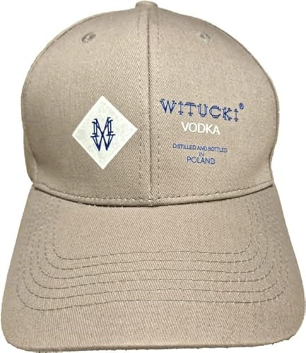 WITUCKI® Vodka Cap • Grau • Großer Schirm • Unisize (verstellbar) • Männer und Frauen