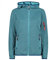 CMP - Damen-Knit-Tech-Jacke mit fester Kapuze, Wasserdunkler, D42