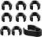 ibasenice 50pcs Microphone Cable Clamps Clamp for Cable Organizer Home Mic Accessories