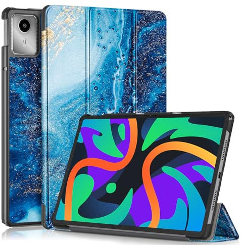 TOPCASE Funda para Lenovo Tab M11 TB330FU 11 Pulgadas 2024,Ultra Delgado Carcasa con Soporte Función y Auto-Sueño/Estela,Las Olas