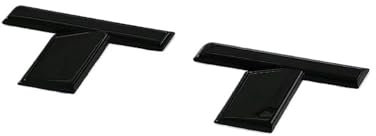 NIBOTT 3D ABS Chrom Schwarz TT Logo Buchstaben Auto Stamm Emblem Abzeichen Aufkleber Fit for Audi TT RS MK1 8N 8J MK3 8S MK2 TT Aufkleber Zubehör (Color : Gossy Black TT)