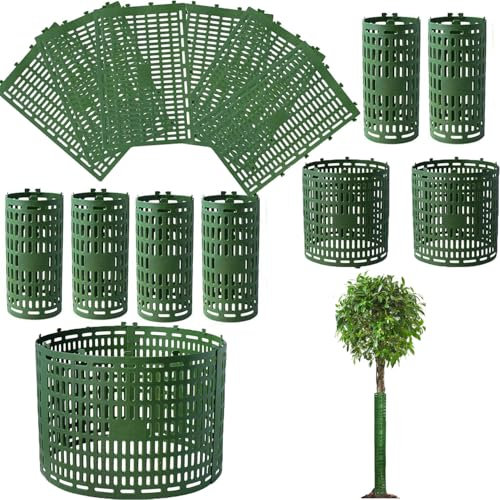 TOOSOAR 20 Pezzi Protezione per Il Tronco d'Albero 38cm*25cm,Protezione per Tronco d'Albero, Facile da Usare, Grande Protezione da Trimmer, Tosaerba, Animali