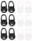 12 Stück Silikon-Ohrstöpsel, Premium-Abdeckungen mit Ohrbügel, Headset-Ohrstöpsel, antiallergische Ohrstöpsel, elektrische Headset-Schutzfolie, Dekor-Aufkleber, Schutzhülle, Kopfhörer-Tasche, Box