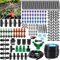 LOVICVKEM Kit Irrigazione A Goccia, Kit Irrigazione Giardino 292 Pezzi, Kit Irrigazione Orto Con Tubo 50m, Irrigazione Giardino Per Irrigazione Esterna Di Prati, Paesaggi, Aiuole, Orti