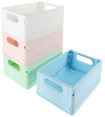 KITANDOVE Kunststoffkorbkiste Zur Aufbewahrung Schreibtisch-organizer Mini-aufbewahrungsbehälter 4 Stück/paket