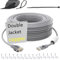 Cat 6 Outdoor Ethernet Cable 50 ft,High Speed Heavy Duty Sturdy Waterproof Direct copper Internet Network Cable 50+ ft long ethernet cable 50ft POE IP Camera cat6 Cat 5e RJ45 LAN Patch 15m 1 PCS