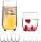 PLATINUX Elegante Trinkgläser aus Glas 240ml & 360ml Set 12-Teilig Wassergläser Saftgläser Trinkglas Spülmaschinenfest