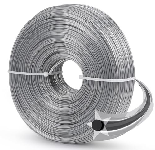 SWAWIS Filo Decespugliatore 2,4mm 100M Filo per Decespugliatore Professionale Filo Decespugliatore in Nylon Filo Tagliaerba, 5 Bordi
