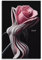 Kunstposter, Wanddekoration, bezaubernde rosa Rose, Poster, dekorative Malerei, Leinwand, Wandposter und Kunstbild, moderner Familienschlafzimmer-Dekor, Poster, 30 x 45 cm