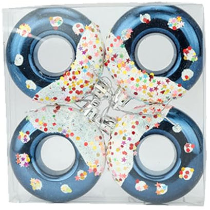 **Donut-Weihnachtsschmuck** – Bedruckter Vista-Weihnachtsbaum-Donut-Anhänger, Foto-Baum-Dekor für Feiertage und Geburtstage