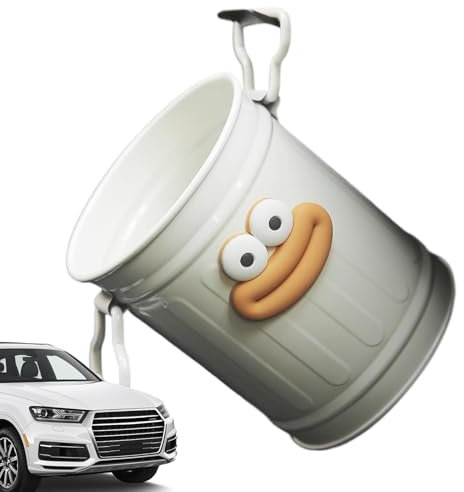 Desk Garbage Can,Cartoon Sausage Mouth Bin for Desk | Creative Countertop Garbage Can, Multipurpose Automotive Garbages Cans Rubbish Organizer for Car Interior Accessories,