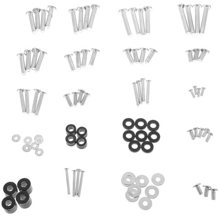 DOITOOL Tv Stand Hardware Kit Including Screws for Tv Mount Installation for Mounting Walls Desks Also Includes Monitor Mount Screws and Washer Pads for Secure Placement