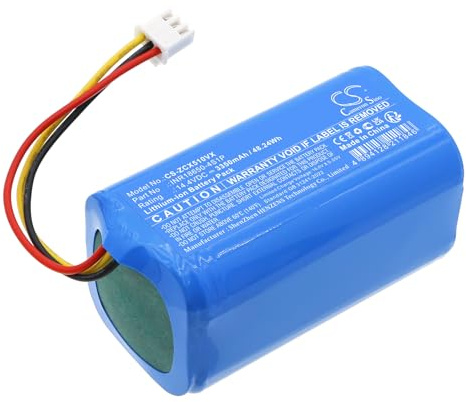 TCTK Akku 3350mAh Kompatibel mit [EZIclean] Aqua Connect S200, Aqua Connect S250, X500, X550, X600, X650, Aquaslam 2.0, Connect S200, Connect S250, X500, X550, X600, X650, X500EZIC060175, für [DI4]