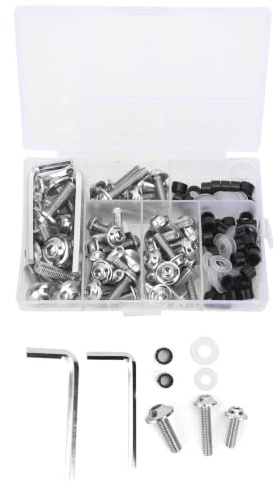 Hapivida M5 M6 Schraubensatz Motorrad Verkleidung Schrauben Kit | M5 M6 Motorrad Windschutzscheiben Verkleidungsschrauben Motorräder Modifizierte Zubehör Schraubensatz für Motorräder