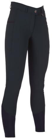 HKM Women's Livigno Silicone Full seat Riding Breeches, Black, 36