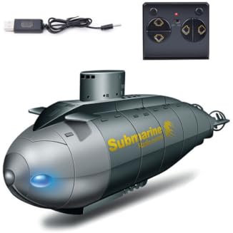 Engineerkiter Mini RC Submarine 6CH 2.4G Remote Control Under Water Boat Ship Simulation Nuclear Submarine Diving Model Indoor & Outdoor Pool, Pond, Bathtub Fun for Adults