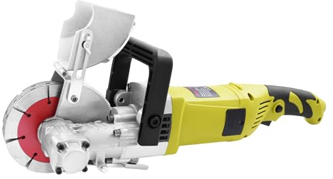 Mini Circular Saw with 5pcs Saw Blades, 4000W 6000rpm Professional Tile Cutter, Ideal for Rebar, Marble, Red Bricks, Wood