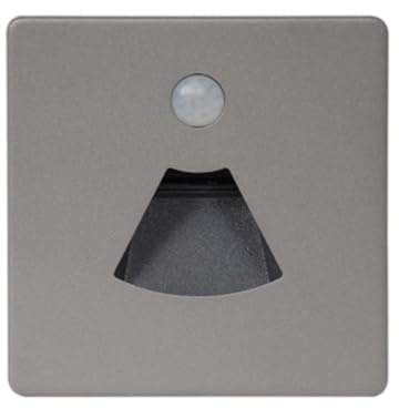 Osmond 3W LED Motion Sensor Night Light Embedded Stair Step Waterproof Light with Motion Sensor Motion Sensor Night Light for Boat Ship Trailer Grey