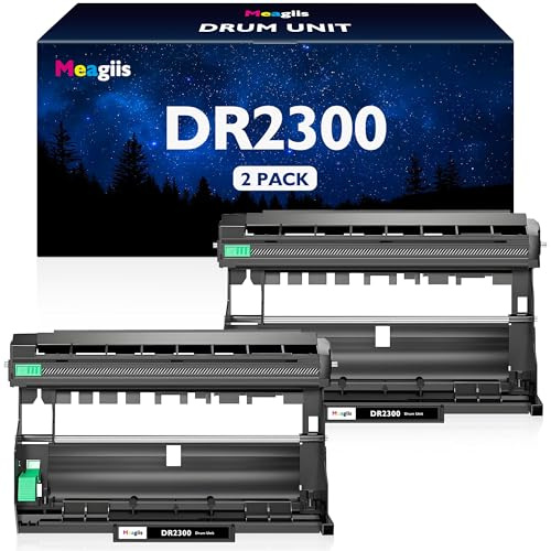 Meagiis DR2300 Drum Units Compatible with Brother DR-2300 Toner (2 Pack)