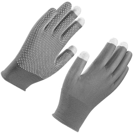 Wsdsgz Dünne Arbeitshandschuhe Mit PVC Beschichtung Rutschfest Für Elektronik Und Reparatur. 2er Pack Nylon PVC Handschuhe