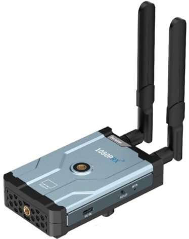 Wireless HDMI Receiver 1640FT Range, Erweiterbar auf 2 Empfänger 1080P@60Hz Ultra HD HDMI Funkübertragung Kit for DSLR, Laptop, Netflix, YouTube to TV/Projector
