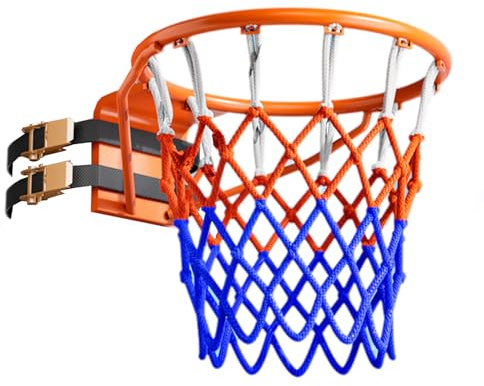 Xalteafe Canasta De Baloncesto De Pared,Canasta De Baloncesto,Marcos De Red De Baloncesto Desmontable Portátil,con Correas Ajustables,No Requiere Taladrar,para áRbol/Postes,Adultos