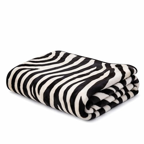 biederlack Deluxe Design Kuscheldecke - Zebra komfortable Sondergröße