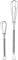 Chef Aid 2 Stainless Steel Mini Whisks, Silver