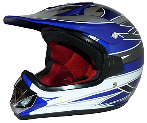 protectWEAR Kindercrosshelm MaX Racing V310-BL - S
