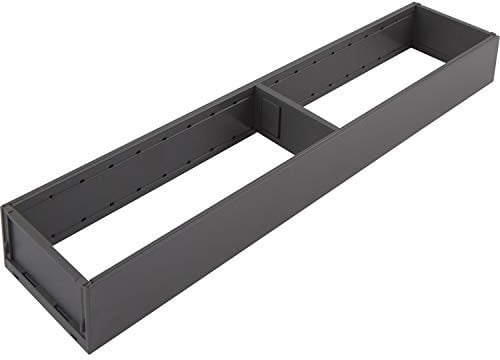 Blum AMBIA-LINE Küchenschubladeneinsätze Rahmen, Breite 100mm Länge 472mm Höhe50mm, Oriongrau matt, Küchen Organizer