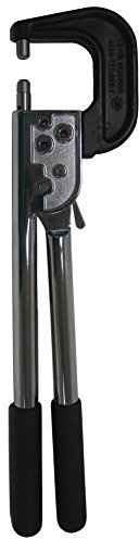 Hand Rivet Squeezer for Solid and Tubular Rivets with 2 reach and 2 gap. Will set rivets up to 1-3/4 long. Also includes 2 flush squeezer dies.