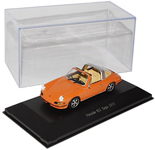 Atlas Porsche 911 Urmodell S 2.4 Targa Orange 1963-1973 1/43 Modell Auto mit individiuellem Wunschkennzeichen