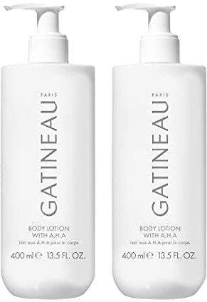 Gatineau - AHA Body Lotion, Duo Pack, feuchtigkeitsspendend für trockene Haut (400 ml x 2 Flaschen)
