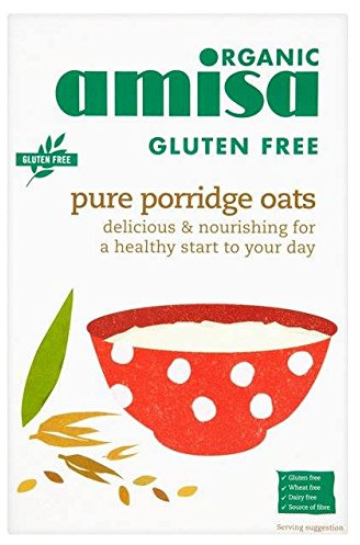 Amisa Organic Gluten Free Pure Porridge Oats 325g x6