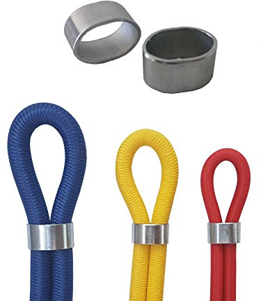 StanleysSeilShop Würgeklemme für 8mm Gummiseil Planenseil Expanderseil verzinkt (50 Stück)