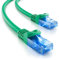 deleyCON 1m CAT.6 Ethernet Gigabit LAN Cable de Red RJ45 CAT6 Cable de Conexión Compatible con CAT.5 CAT.5e CAT.6a Cat.7 - Verde