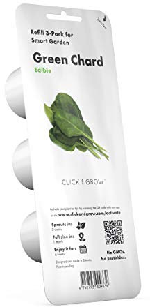 Click and Grow Grüner Mangold Plant Pod Nachfüllpack Substratkapsel Pflanzenkapseln Smart Garden Indoor Garden 3-er pack