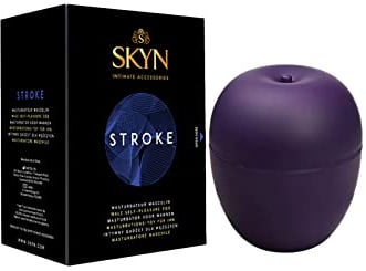 SKYN Stroke Oeuf Masturbateur : Sextoy pour Homme, Étanche, Texture Nervurée, Extensible (Adapté à Toutes les Tailles) Sensations Stimulantes et Réalistes