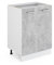 Vicco Kitchen base cabinet Raul, Concrete/White, 60 cm without worktop